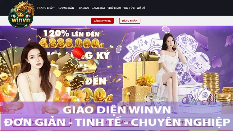 giao diện của Winvn được thiết kế thân thiện, dễ sử dụng