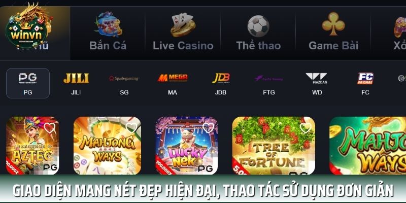 Giao diện của nhà cái được đánh giá cao về thiết kế vô cùng đẹp mắt Giao diện của nhà cái được đánh giá cao về thiết kế vô cùng đẹp mắt